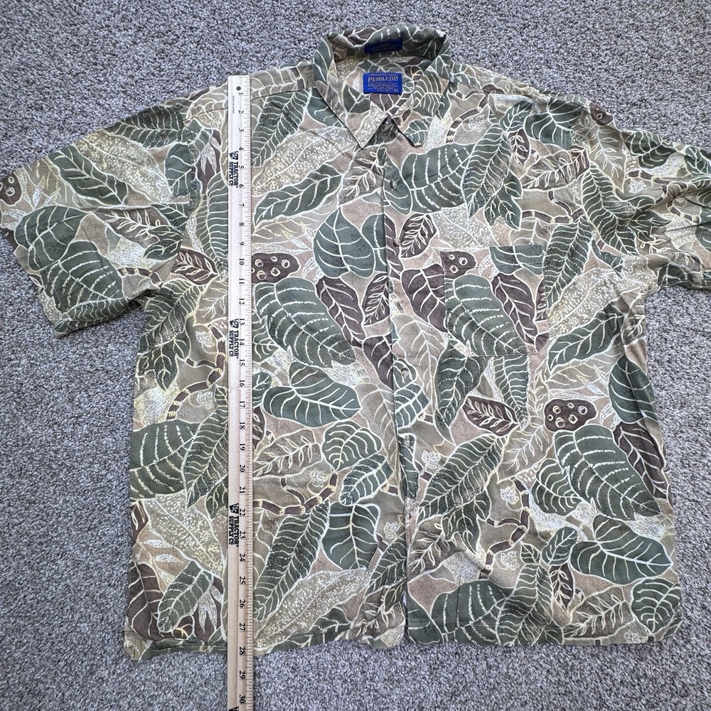 PENDLETON Mens Size XL‎ Hawaiian Aloha Camp Shirt Short Sleeve Button Front - Picture 6 of 6